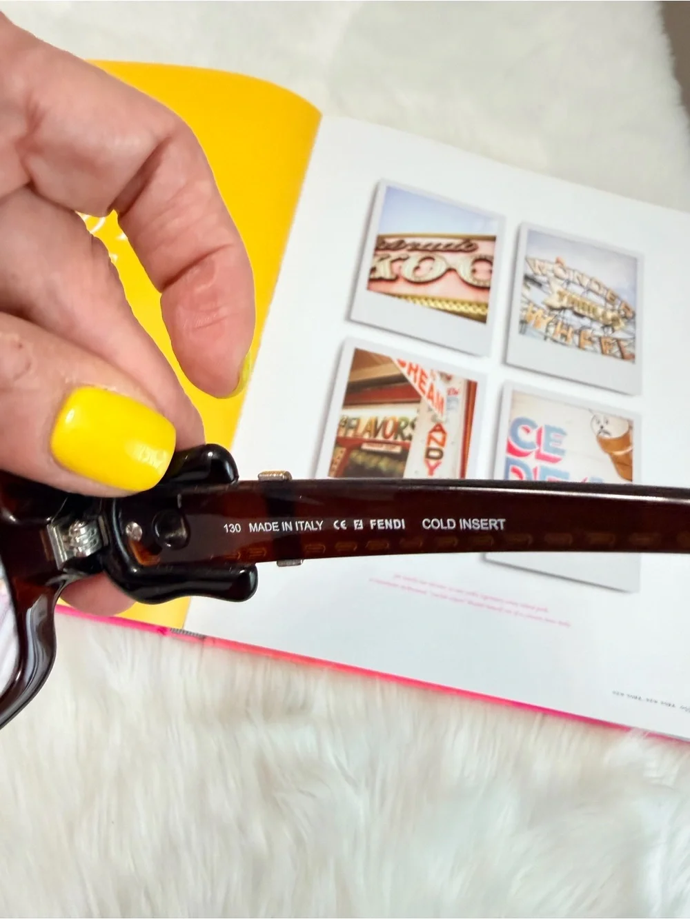 Vintage Fendi Burgundy Gradient Oval Sunglasses with Gold Accents